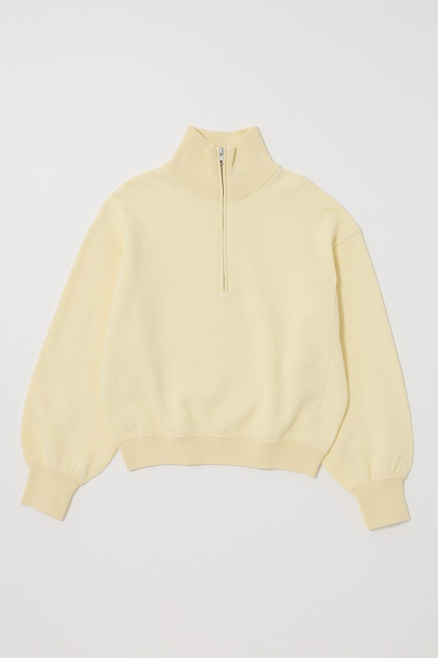 MOUSSY「SWEAT LIKE HALF ZIP ニットトップス」|パーカー|