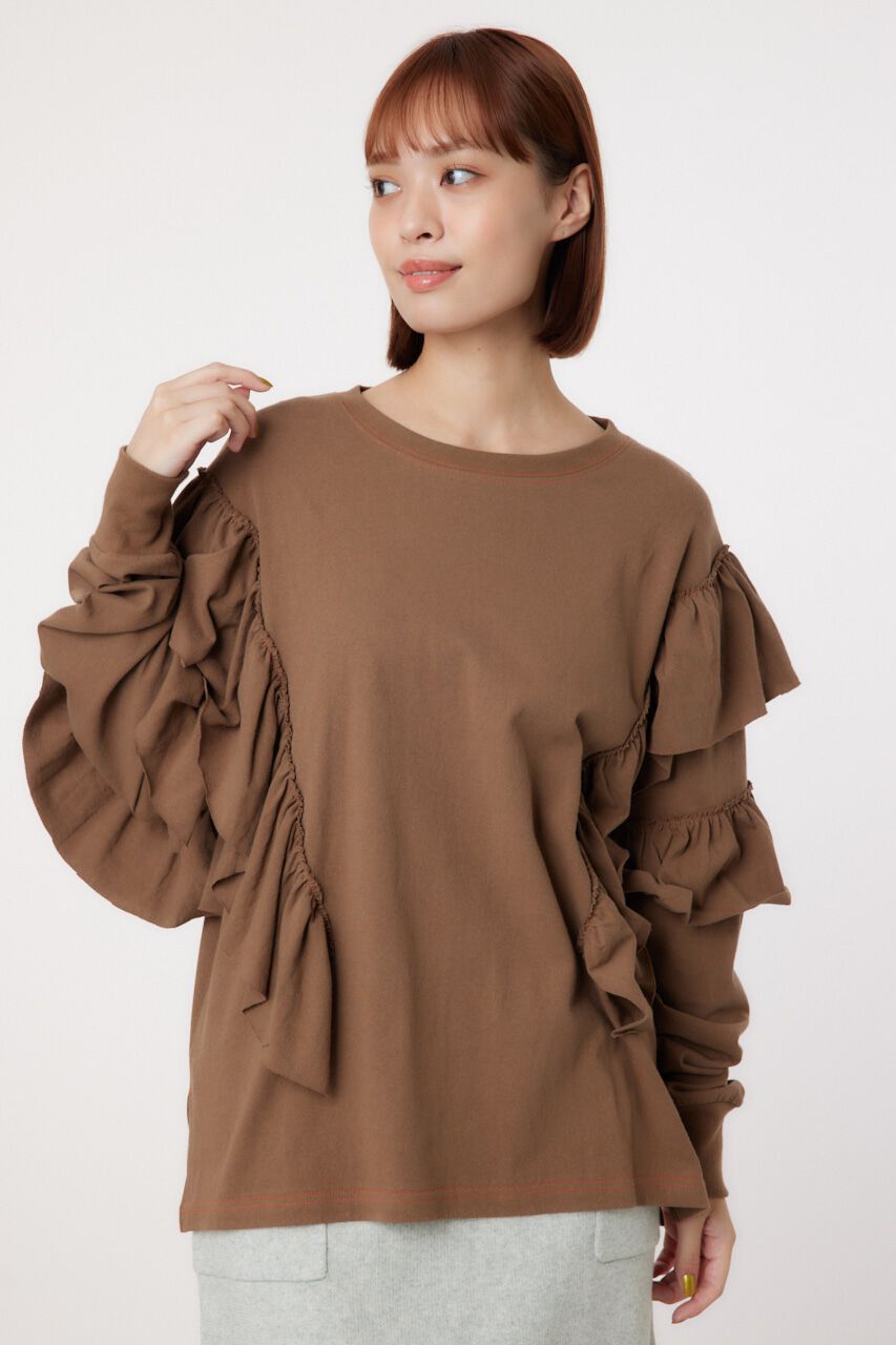 RODEO CROWNS「ステッチフリルトップス」|Tシャツ・カットソー|