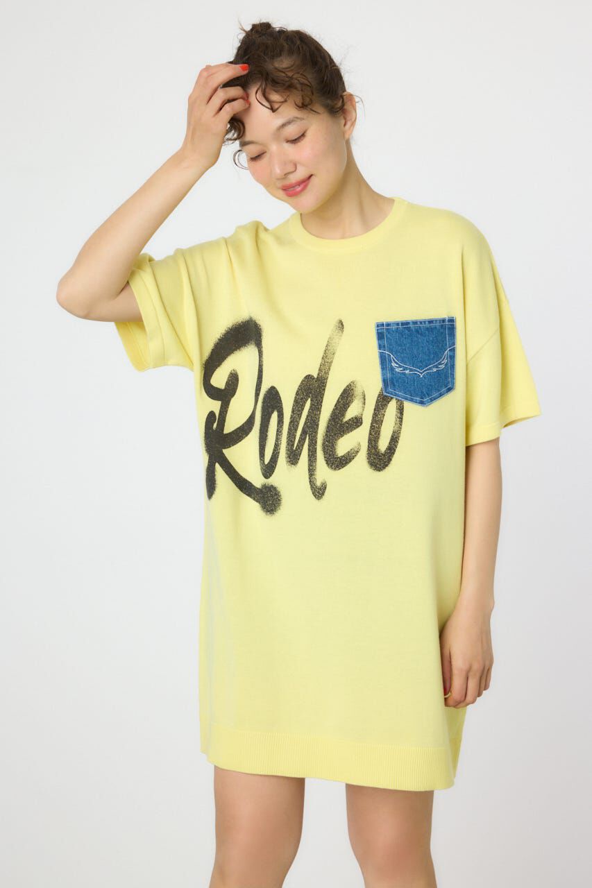 RODEO CROWNS「スプレーロゴニットワンピース」|ワンピース|