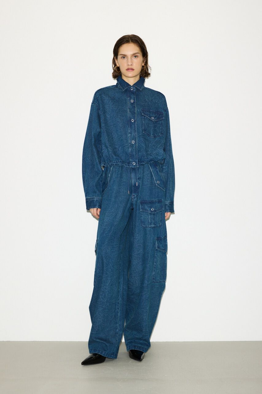 SLY「WRINKLE JW CARGO PT-BE」|デニム|BLU