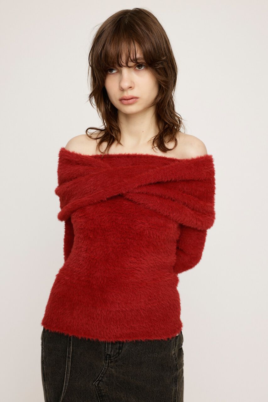 SLY「OFF SHOULDER 2P トップス」|ニット・セーター|