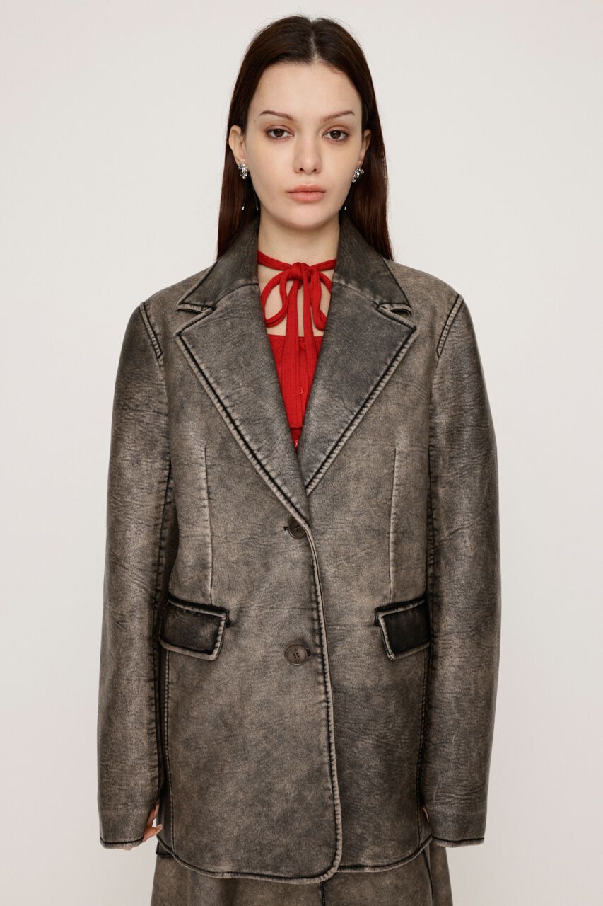 SLY「VINTAGE F／LEATHER TAILORED ジャケット」|その他|