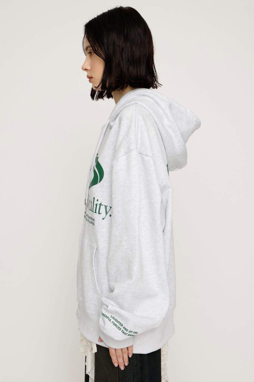 SLY「PRINT OVER HOODIE」|パーカー|