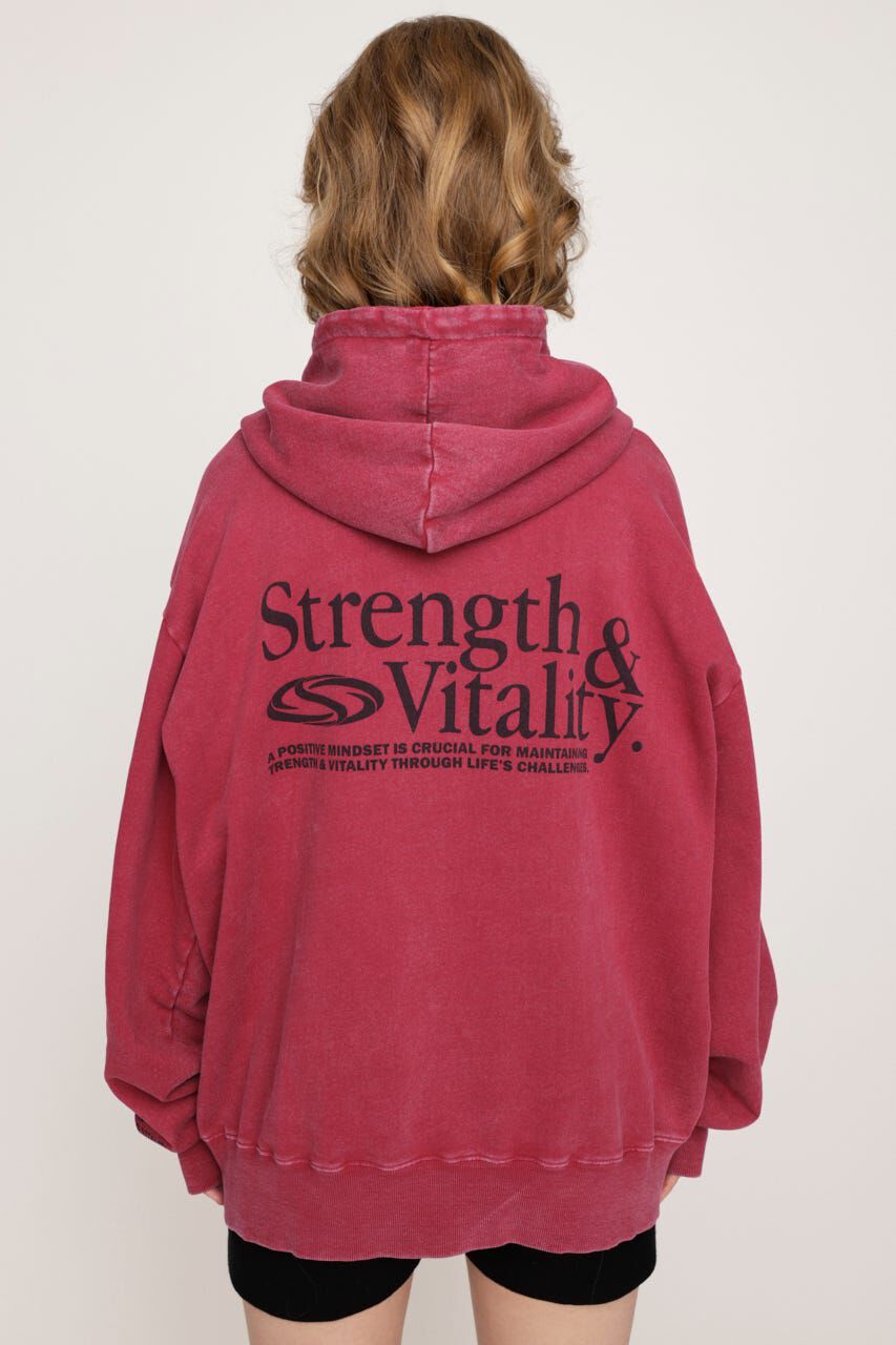 SLY「PRINT OVER HOODIE」|パーカー|