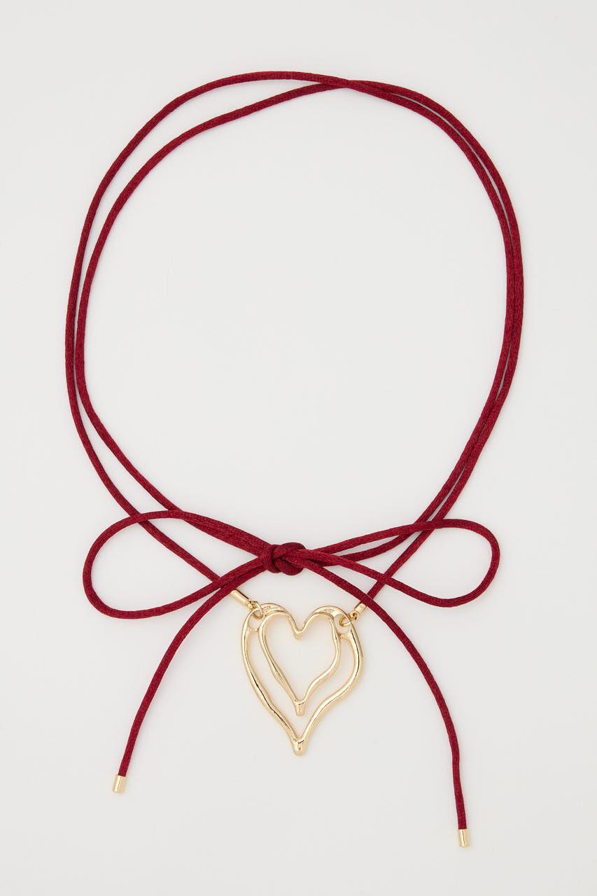 SLY「HEART CHARM チョーカー」|ネックレス|RED