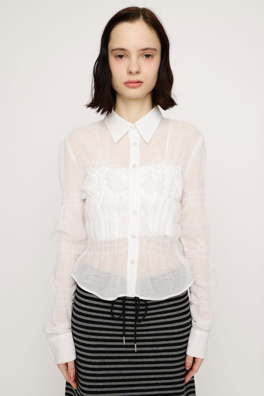 SLY「RANDOM SHIRRING トップス」|シャツ・ブラウス|