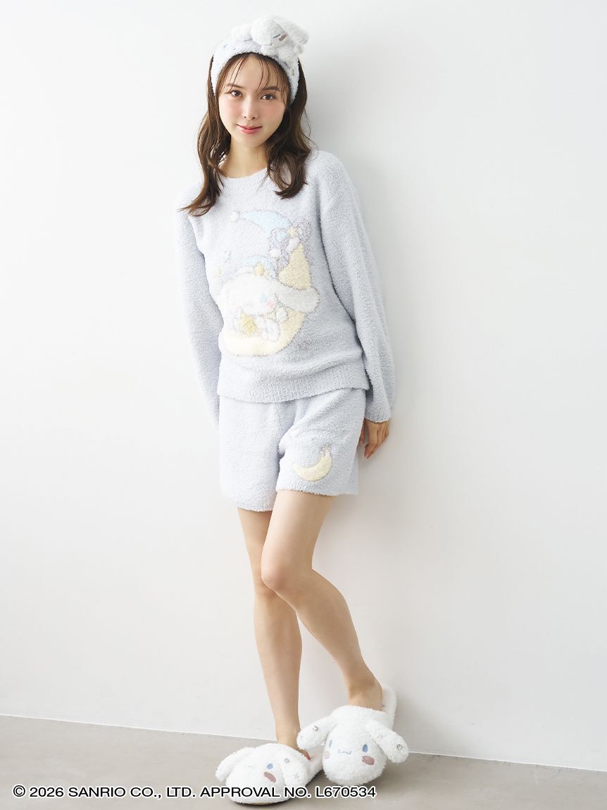 SNIDEL HOME「【WEB限定】【セット商品】【Cinnamoroll】ニットプルオーバー＆ショートパンツSET」|ルームウェア|