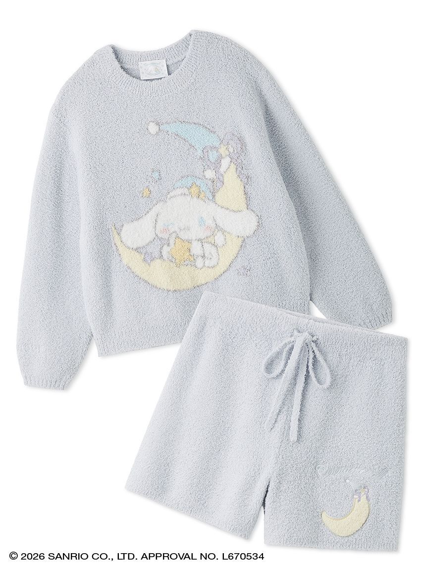 SNIDEL HOME「【WEB限定】【セット商品】【Cinnamoroll】ニットプルオーバー＆ショートパンツSET」|ルームウェア|LBLU