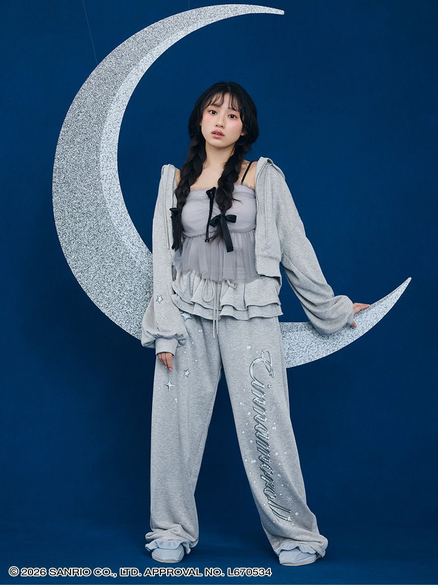 SNIDEL HOME「【Cinnamoroll】ラメスウェットロングパンツ」|ルームウェア|