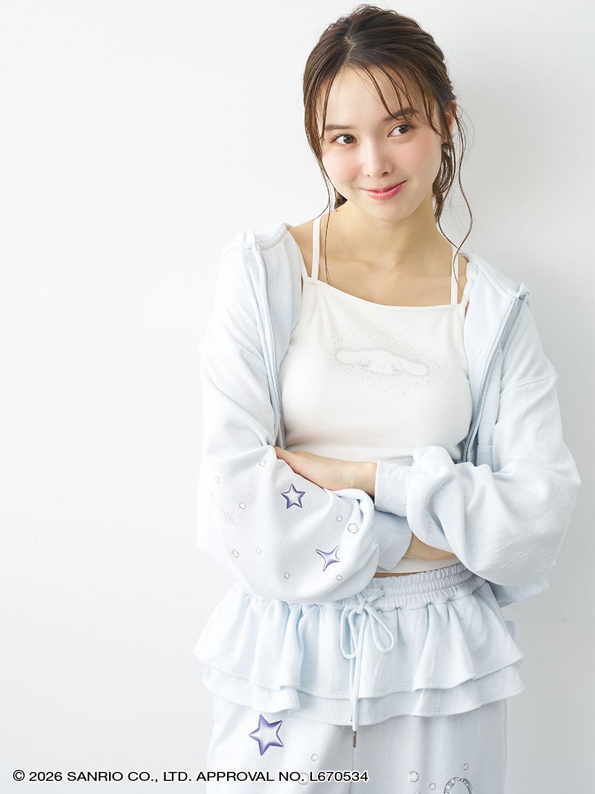 SNIDEL HOME「【Cinnamoroll】【接触冷感】ラメプリントカップインキャミソール」|ルームウェア|