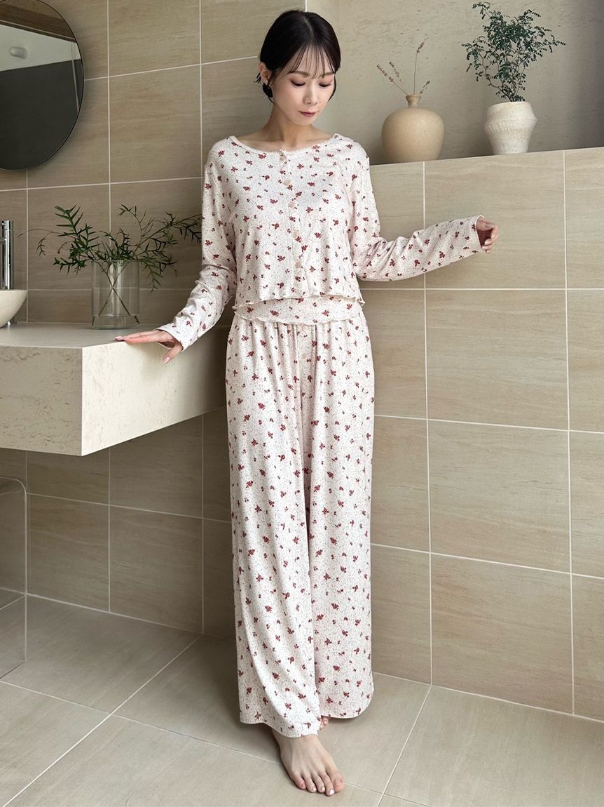SNIDEL HOME「ポインテールプリントロングパンツ」|ルームウェア|IVR