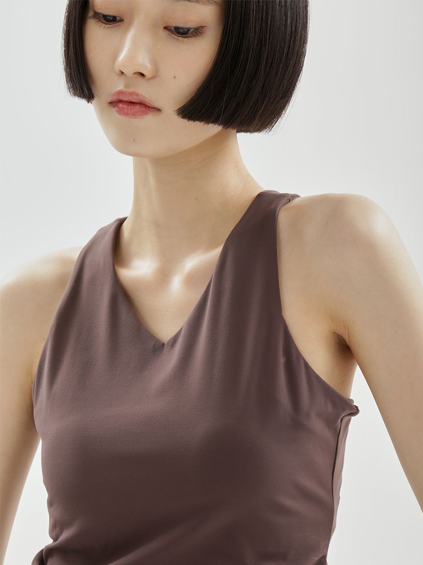 emmi atelier「【W&T】ウエストギャザーカップ付きタンク」|その他|