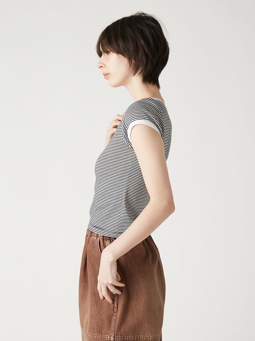 FURFUR「ロゴ刺繍コンパクトTシャツ」|Tシャツ・カットソー|