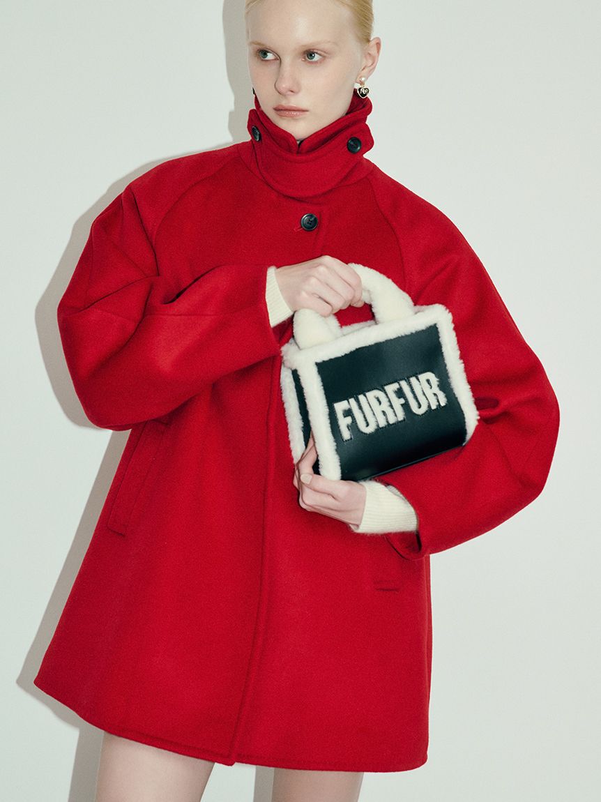 FURFUR「【WEB・一部店舗限定カラー】ムートンロゴトートバッグ」|トートバッグ|