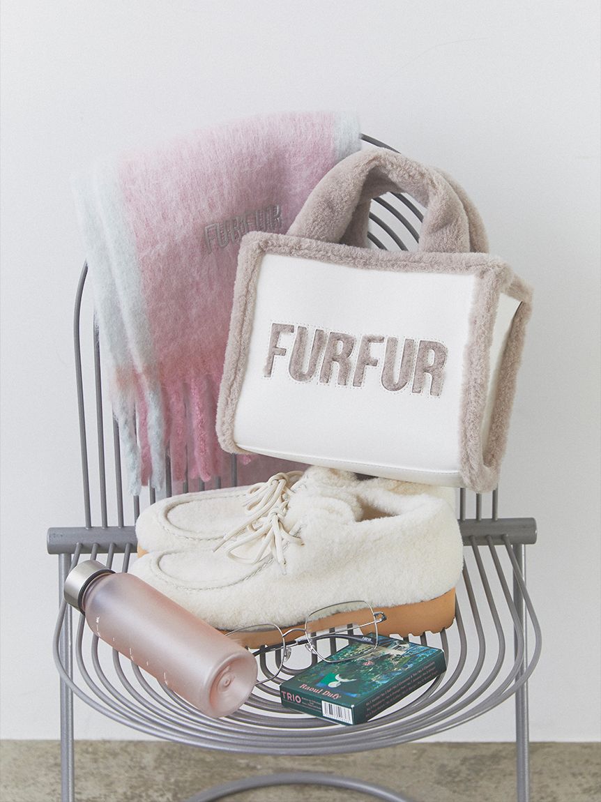 FURFUR「【WEB・一部店舗限定カラー】ムートンロゴトートバッグ」|トートバッグ|