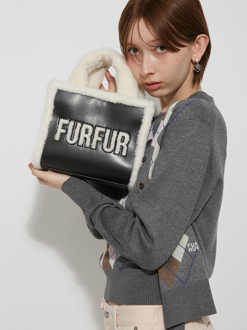 FURFUR「【WEB・一部店舗限定カラー】ムートンロゴトートバッグ」|トートバッグ|