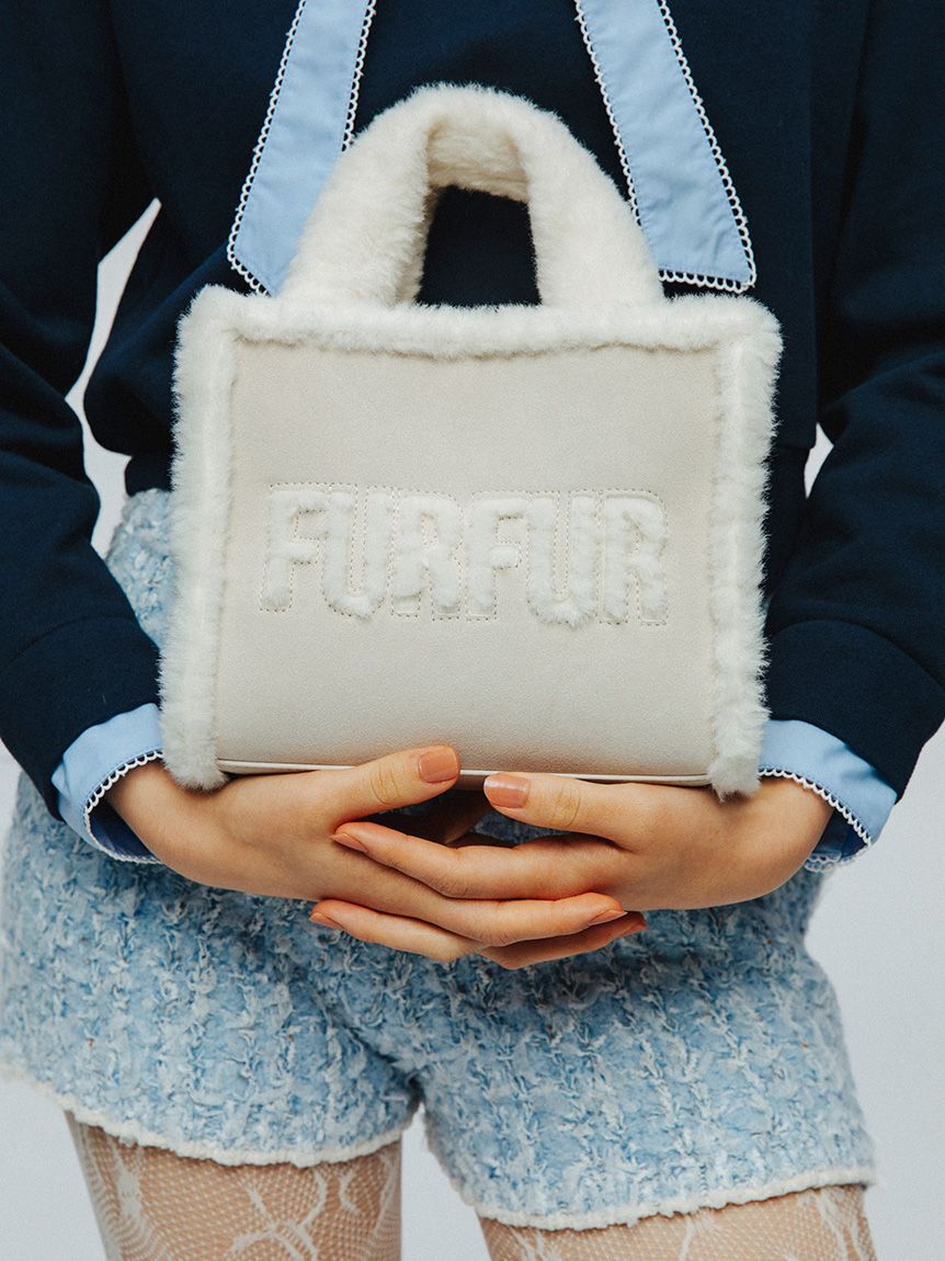 FURFUR「【WEB・一部店舗限定カラー】ムートンロゴトートバッグ」|トートバッグ|