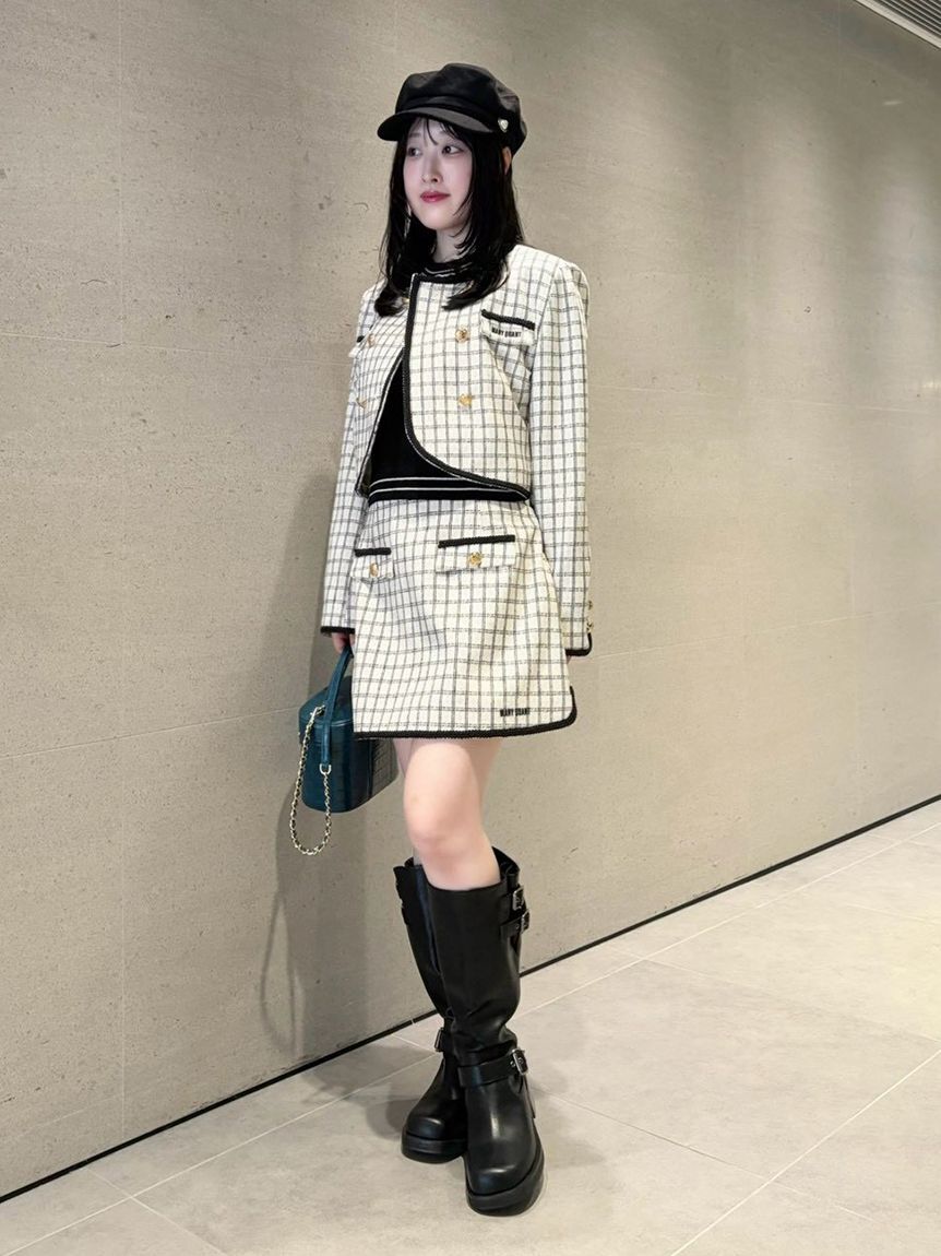 LILY BROWN「【LILY BROWN&times;MARY QUANT】ダブルボタンジャケット」|ノーカラージャケット|