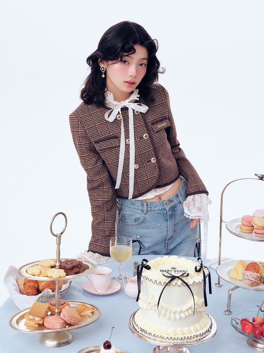 LILY BROWN「【LILY BROWN&times;MARY QUANT】ダブルボタンジャケット」|ノーカラージャケット|