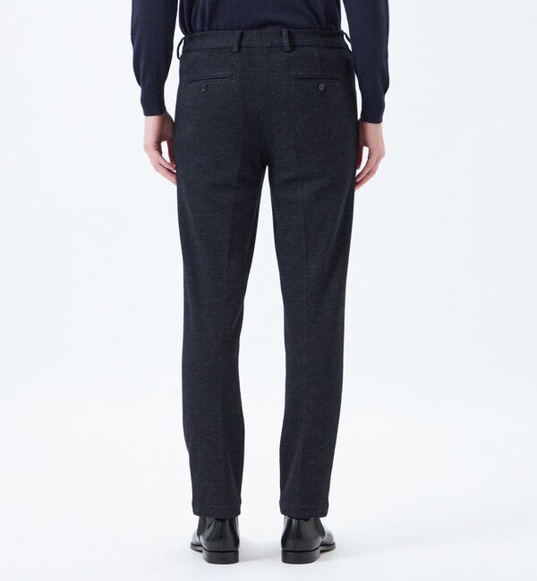 MACKINTOSH PHILOSOPHY「テーラードジャージーワンタックテーパードパンツ EMMETEXダイアゴナルジャージー」|スラックス|