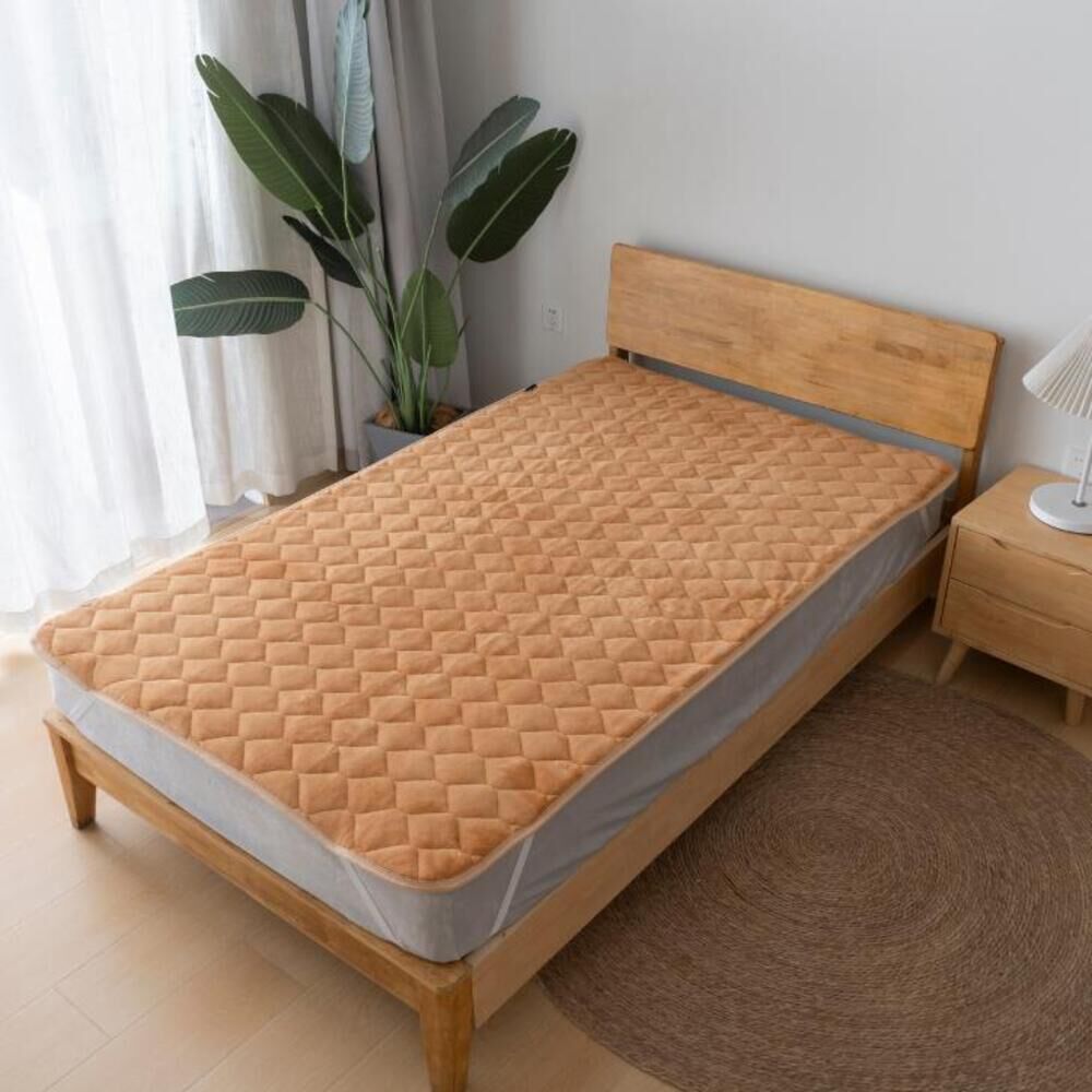 BACKYARD FAMILY「敷きパッド シングル フランネル 通販 敷パット ベッドパッド 敷き毛布 厚手 あたたかい 暖かい」|ブランケット|ブラウン1