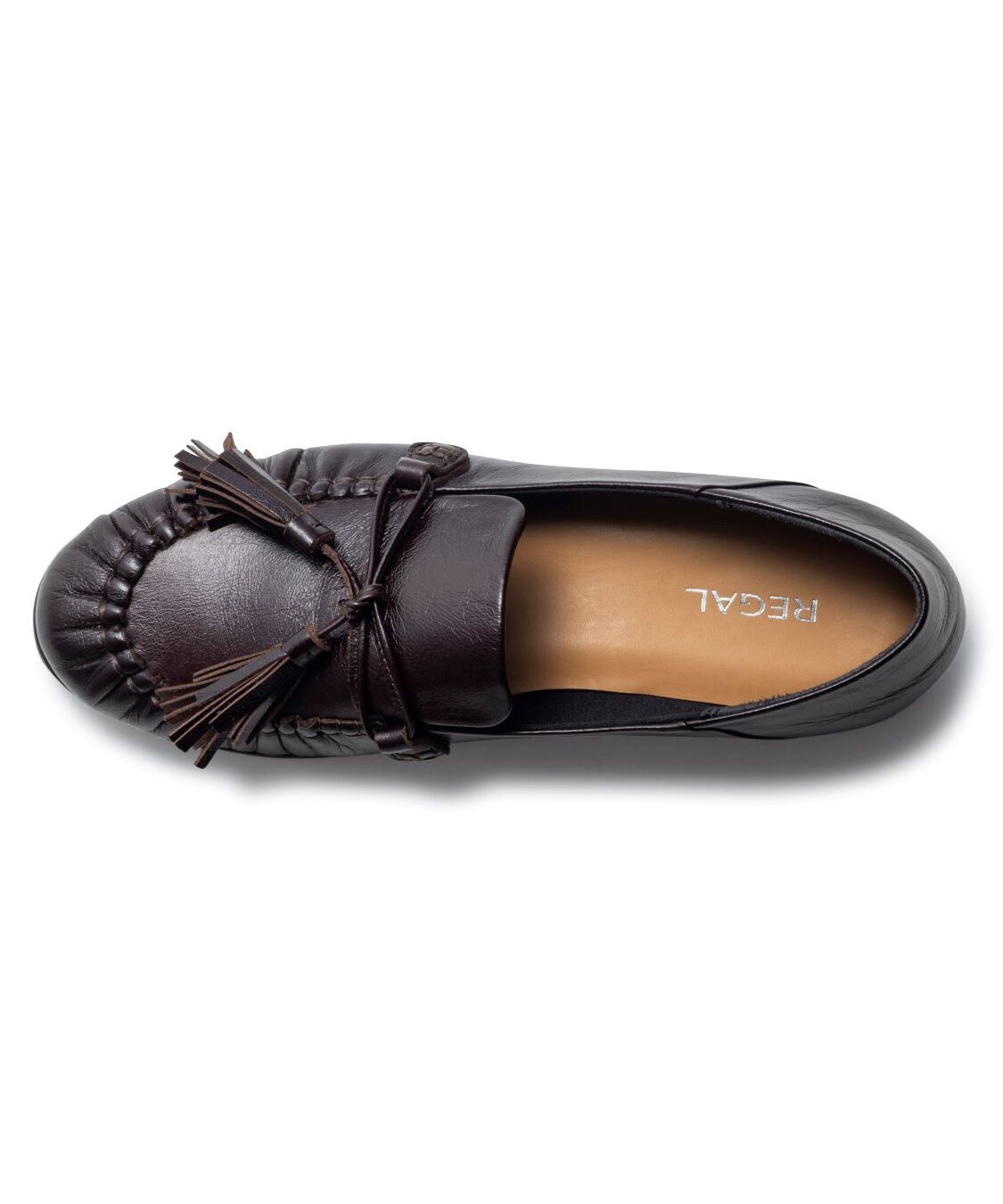 REGAL SHOES「REGAL 【新作】ギャザーフラットモカシン【ヒール15mm】　商品コード：F12SAH」|ローファー|