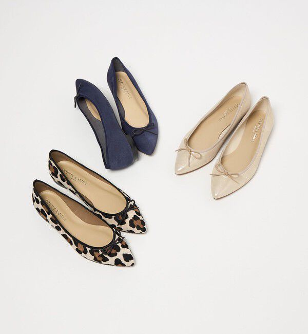 ODETTE E ODILE「【WEB限定】ポインテッドバレリーナ フラット15■&uarr;」|バレエシューズ|