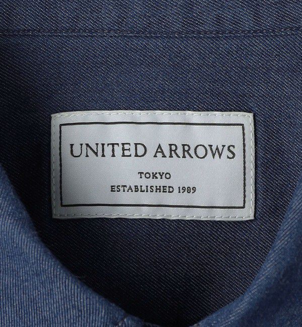 UNITED ARROWS「オーガニックコットン セミワイド ツイルデニムシャツ」|シャツ・ブラウス|