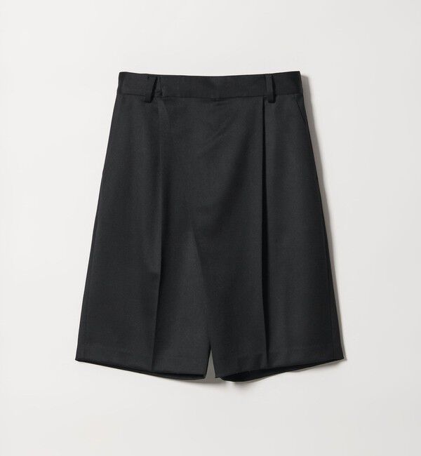 conte「＜conte＞アシンメトリー タック ハーフパンツ」|キュロット|