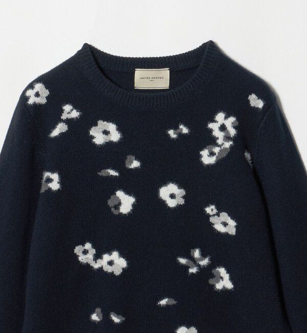 UNITED ARROWS「フラワー ジャガード ニット」|ニット・セーター|