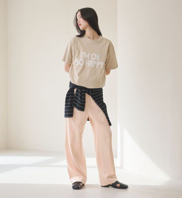 BEAUTY&YOUTH UNITED ARROWS「サテンドロースト ワイドパンツ ウォッシャブル」|その他|