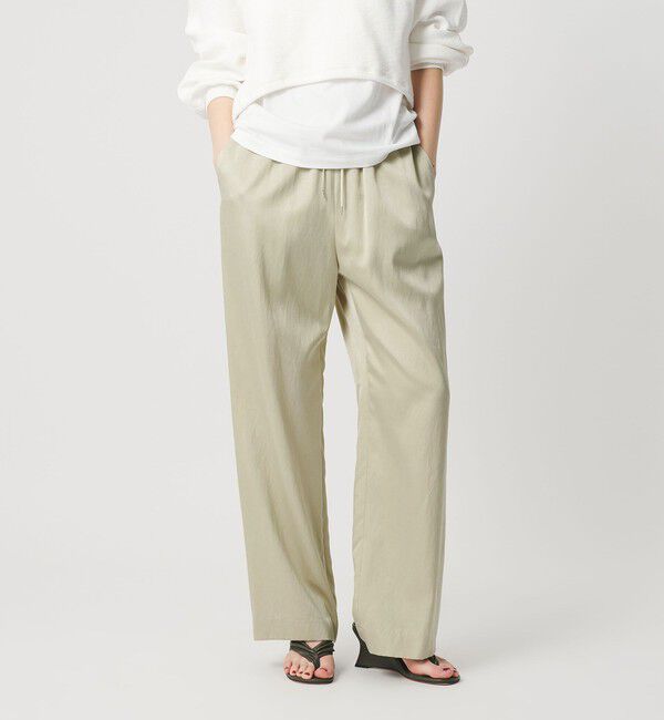 BEAUTY&YOUTH UNITED ARROWS「サテンドロースト ワイドパンツ ウォッシャブル」|その他|