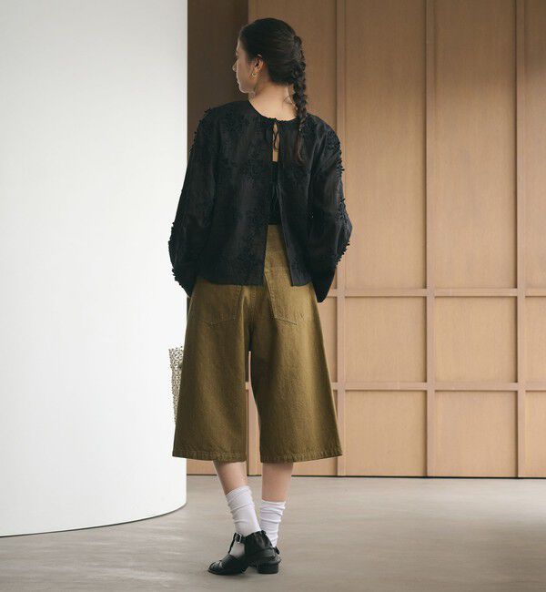 BEAUTY&YOUTH UNITED ARROWS「セルロースナイロン エンブロイダリーシャツ 2WAY」|シャツ・ブラウス|