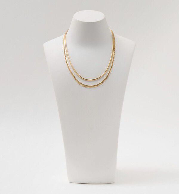 BEAUTY&YOUTH UNITED ARROWS「ミックスチェーン 3連 ネックレス」|ネックレス|
