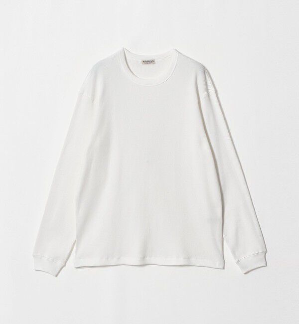 BEAUTY&YOUTH UNITED ARROWS「ハイゲージ ガスコットン サーマル クルーネック カットソー」|Tシャツ・カットソー|WHITE