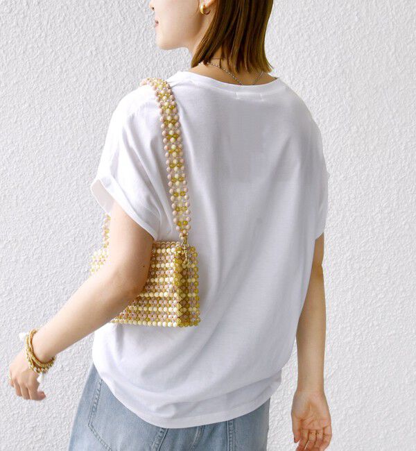 SHIPS for women「ローズペトール 半袖 プリント TEE」|Tシャツ・カットソー|