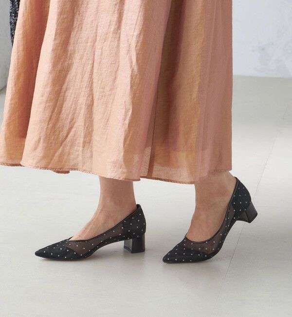 SHIPS for women「little black:ドット チュール パンプス」|パンプス|