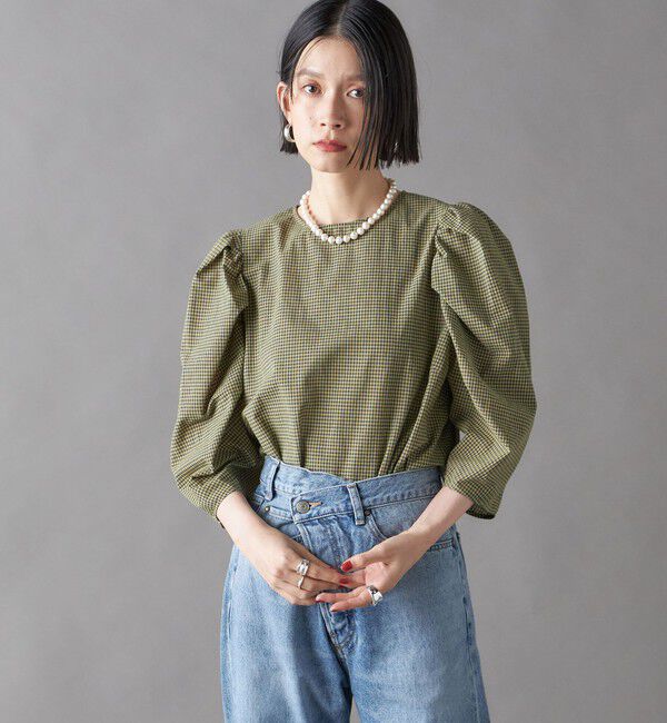 SHIPS for women「SHIPS NINE CASE:〈洗濯機可能〉パフスリーブ ブラウス」|シャツ・ブラウス|