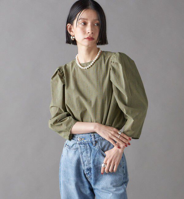 SHIPS for women「SHIPS NINE CASE:〈洗濯機可能〉パフスリーブ ブラウス」|シャツ・ブラウス|