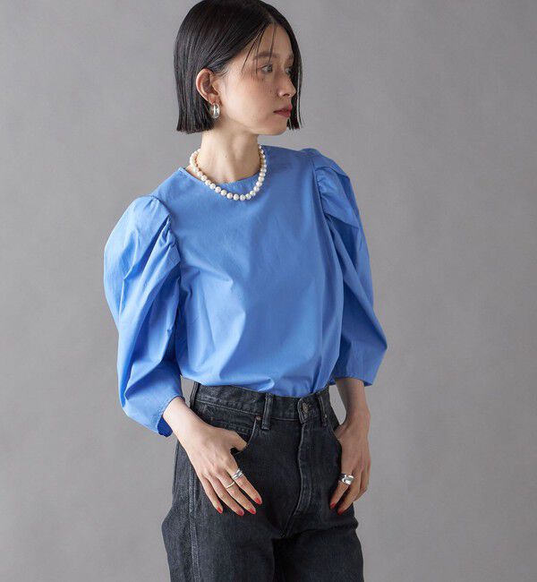 SHIPS for women「SHIPS NINE CASE:〈洗濯機可能〉パフスリーブ ブラウス」|シャツ・ブラウス|