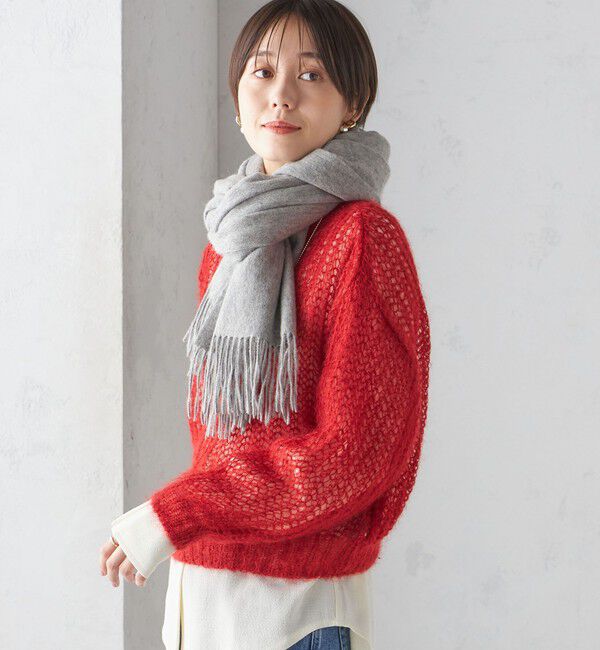 SHIPS for women「ウール カシミヤ ウォッシャブル ストール」|マフラー|