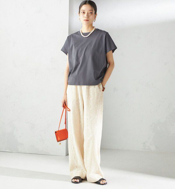 SHIPS for women「〈接触冷感〉ポンチ ドルマン TEE」|Tシャツ・カットソー|