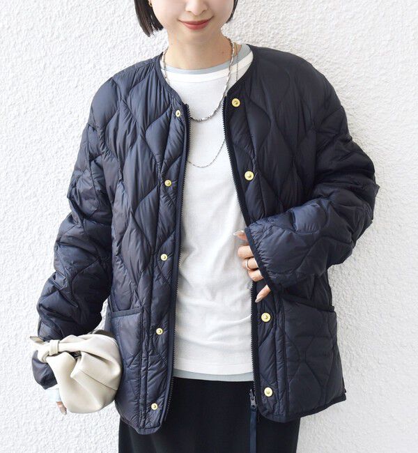 SHIPS for women「【SHIPS別注】TAION:〈手洗い可能〉リブ マルチ WAY ダウン ジャケット」|ダウン|