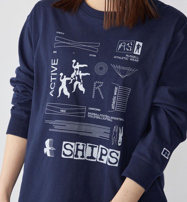 SHIPS「【WEB限定/SHIPS/RUSSELL ATHLETIC別注】CONVENIENCEYOUNG: LS TEE」|Tシャツ・カットソー|