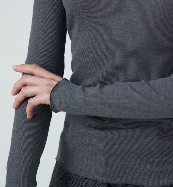 Ballsey「コットンシルクリブ クルーネックプルオーバー」|Tシャツ・カットソー|