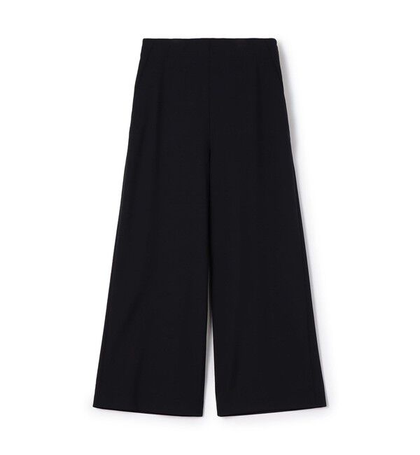 MACPHEE「ウールポリエステルストレッチ ワイドクロップドパンツ」|その他|69 ネイビー