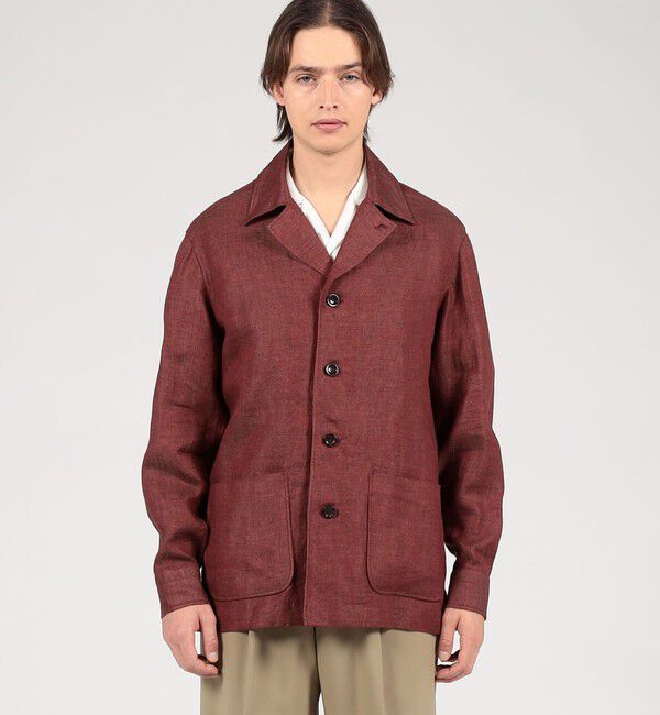 TOMORROWLAND MENS「TOMORROWLAND PILGRIM リネン ハンドカバーシャツ」|ブルゾン・スタジャン|