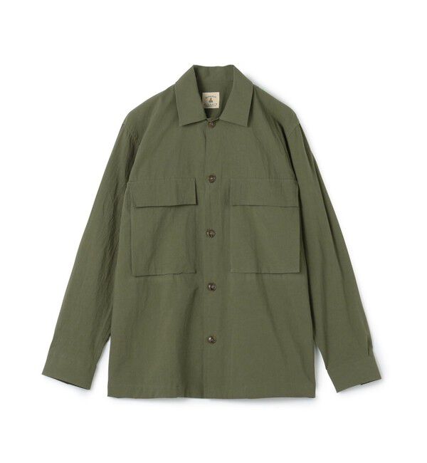TOMORROWLAND MENS「【別注】GUY ROVER コットンポプリン オーバーシャツ」|ブルゾン・スタジャン|57 カーキ