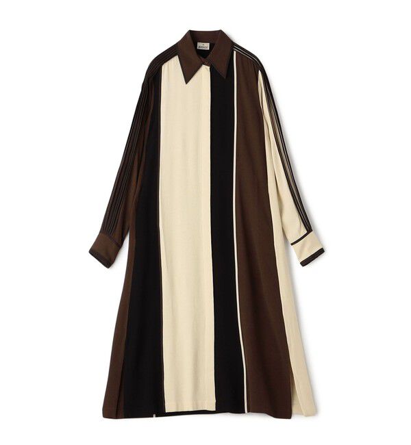 TOMORROWLAND BUYING WEAR「BODICE STUDIO Colourblocked ドレス」|ワンピース|48 ダークブラウン系