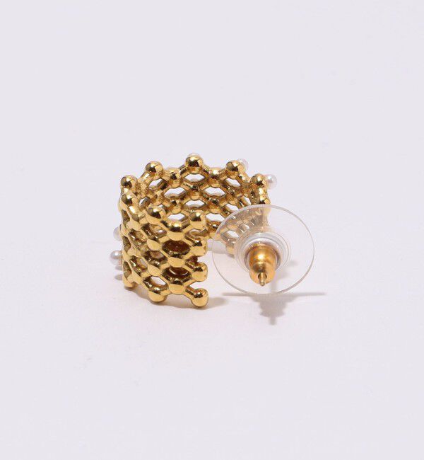 TOMORROWLAND GOODS「Kenneth Jay Lane gold pearl dots hoop ピアス」|ピアス|
